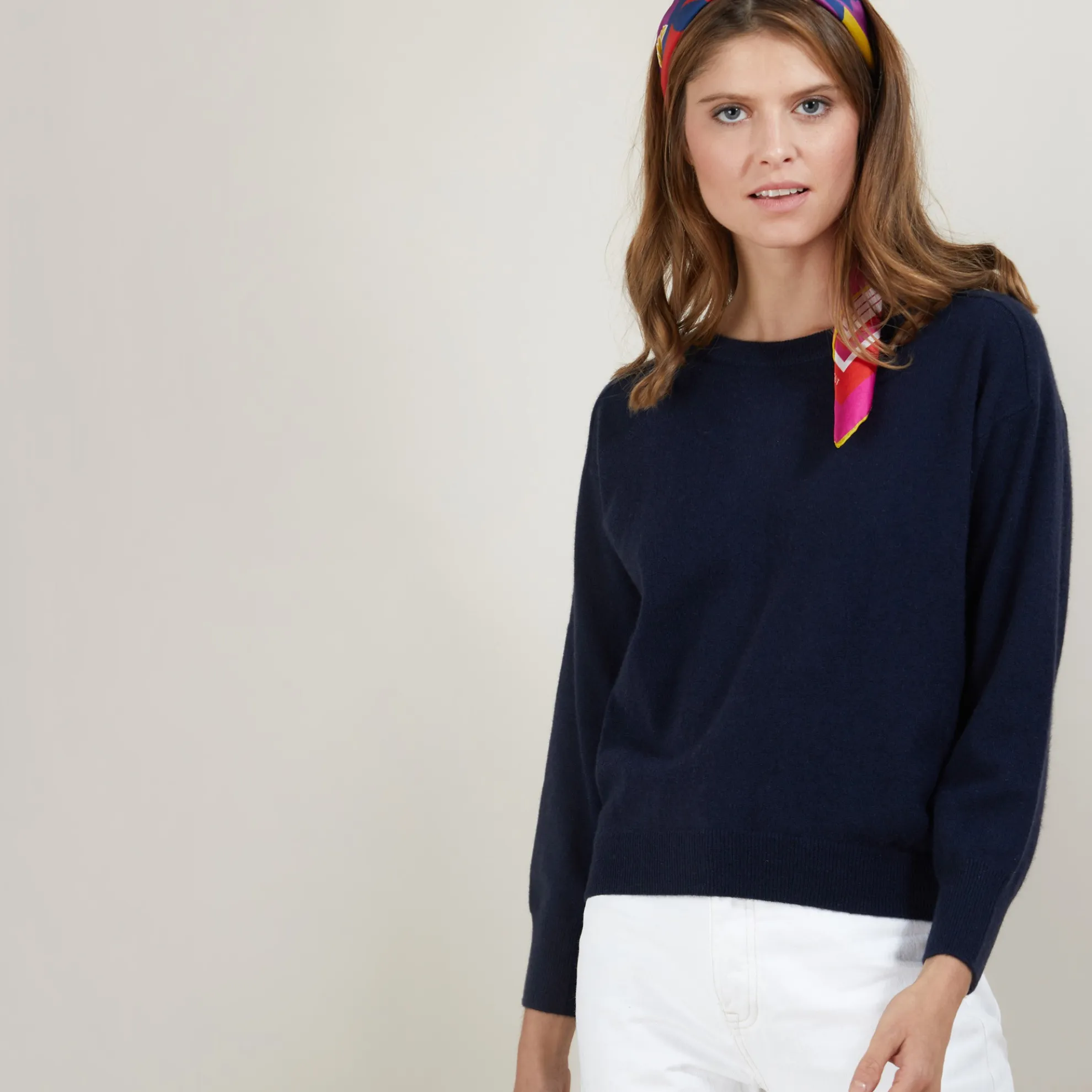 Maison Montagut Pull Col Rond Emmanchures Marteau En Cachemire - Bree>Femme Pulls