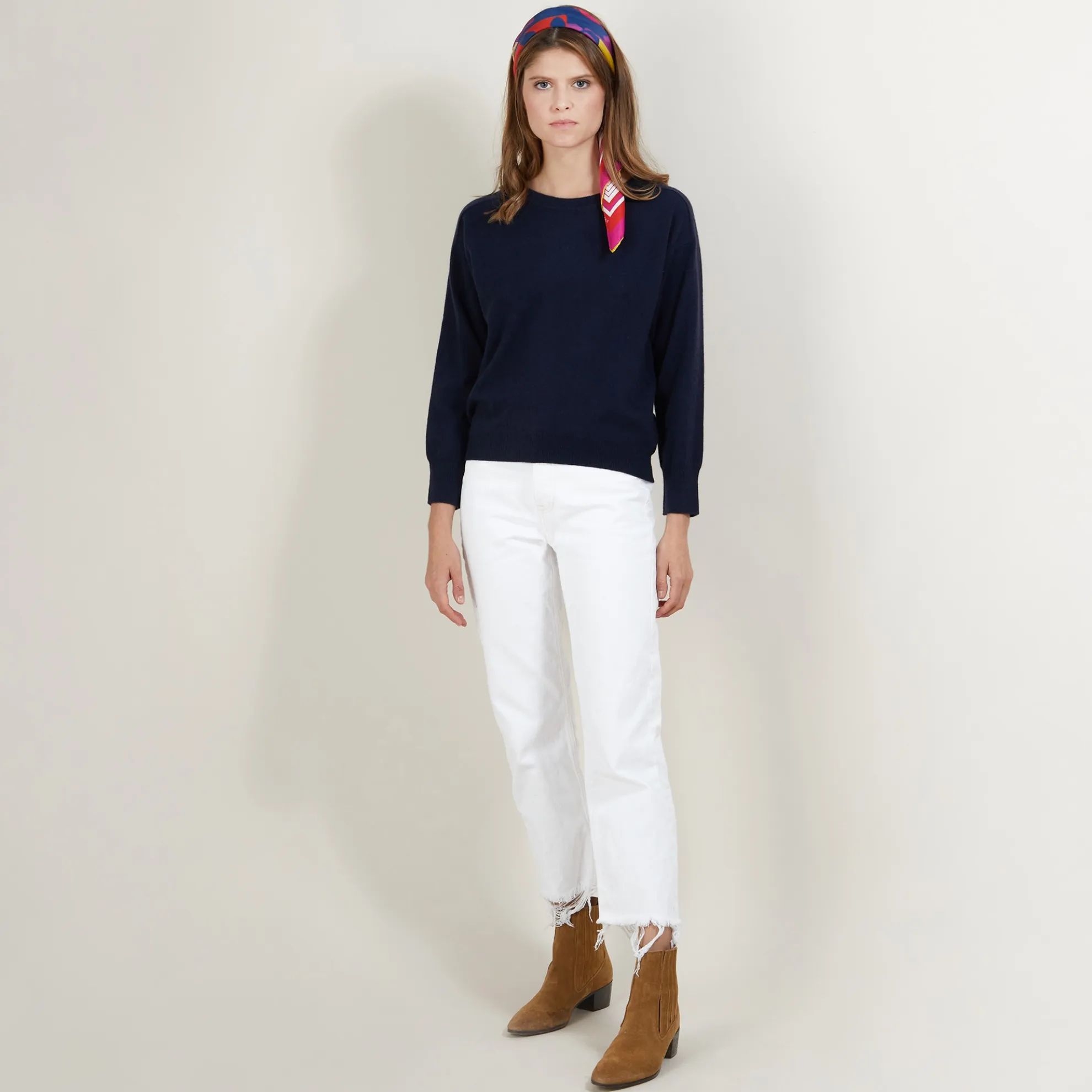 Maison Montagut Pull Col Rond Emmanchures Marteau En Cachemire - Bree>Femme Pulls