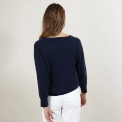 Maison Montagut Pull Col Rond Emmanchures Marteau En Cachemire - Bree><noscript><img width=