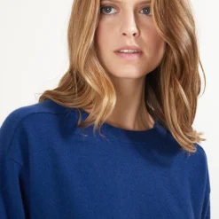 Maison Montagut Pull Col Rond Emmanchures Marteau En Cachemire - Bree><noscript><img width=