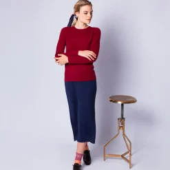 Maison Montagut Pull Col Rond En Cachemire Intemporel - Evana><noscript><img width=