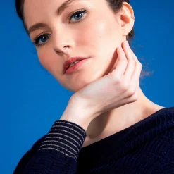 Maison Montagut Pull Col Rond En Cachemire Lin - Ambre><noscript><img width=