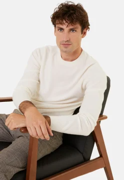 Maison Montagut Pull Col Rond En Cachemire - Evain><noscript><img width=