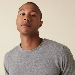 Maison Montagut Pull Col Rond En Cachemire Finitions Roulotees - Ernest><noscript><img width=