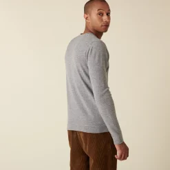 Maison Montagut Pull Col Rond En Cachemire Finitions Roulotees - Ernest><noscript><img width=