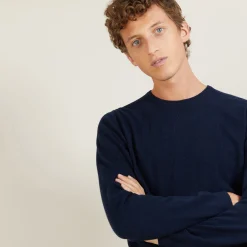 Maison Montagut Pull Col Rond En Cachemire - Benoit><noscript><img width=