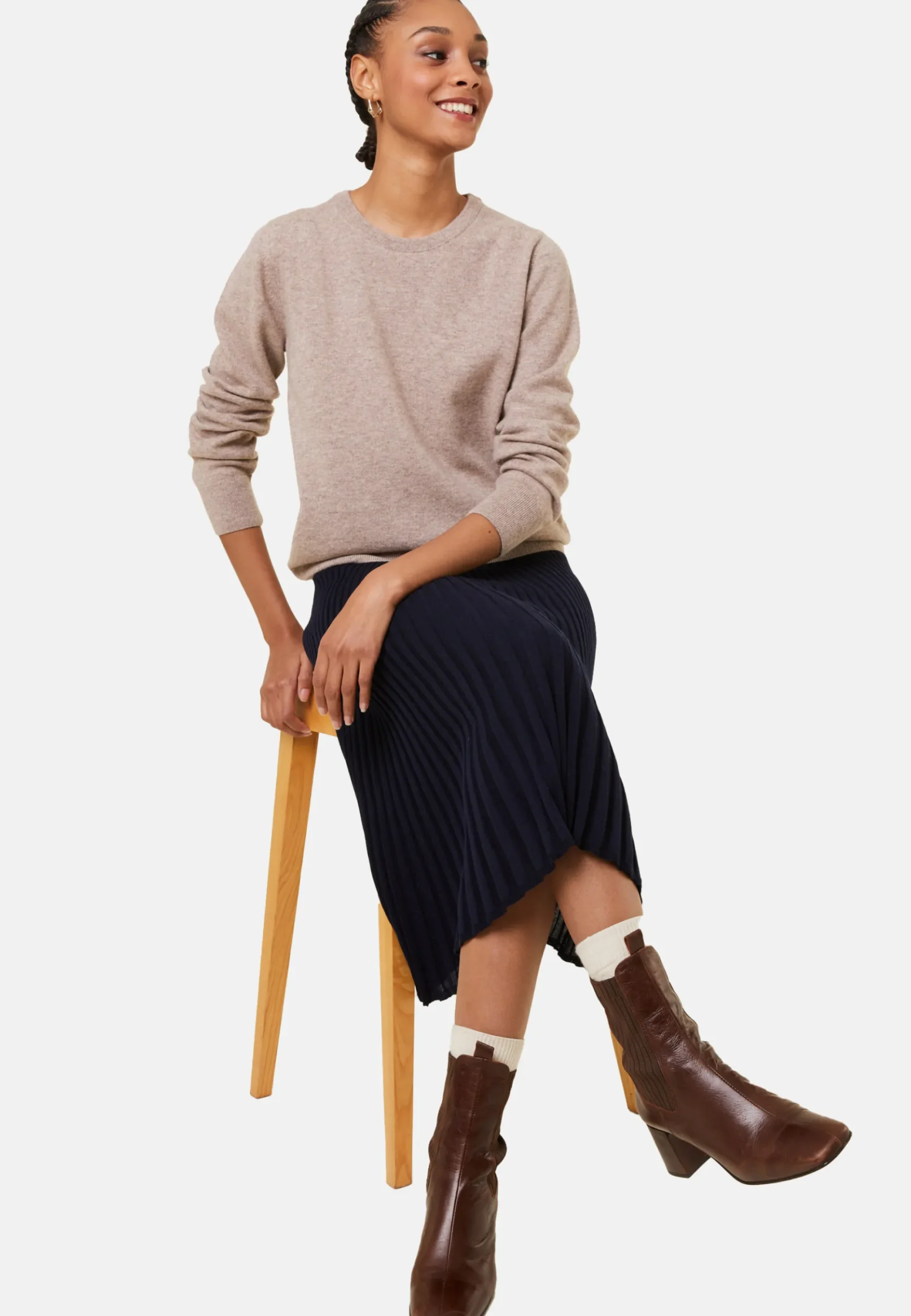 Maison Montagut Pull Col Rond En Cachemire - Abeline>Femme Pulls