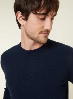 Maison Montagut Pull Col Rond En Cachemire Finitions Roulotees - Ernest><noscript><img width=