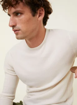 Maison Montagut Pull Col Rond En Cachemire Finitions Roulotees - Ernest><noscript><img width=