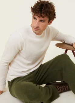 Maison Montagut Pull Col Rond En Cachemire Finitions Roulotees - Ernest><noscript><img width=