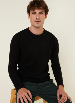 Maison Montagut Pull Col Rond En Cachemire Finitions Roulotees - Ernest><noscript><img width=