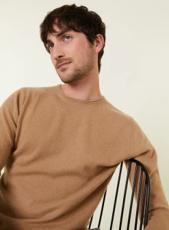 Maison Montagut Pull Col Rond En Cachemire Finitions Roulotees - Ernest><noscript><img width=