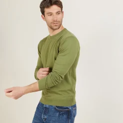 Maison Montagut Pull Col Rond En Coton - Balboa><noscript><img width=