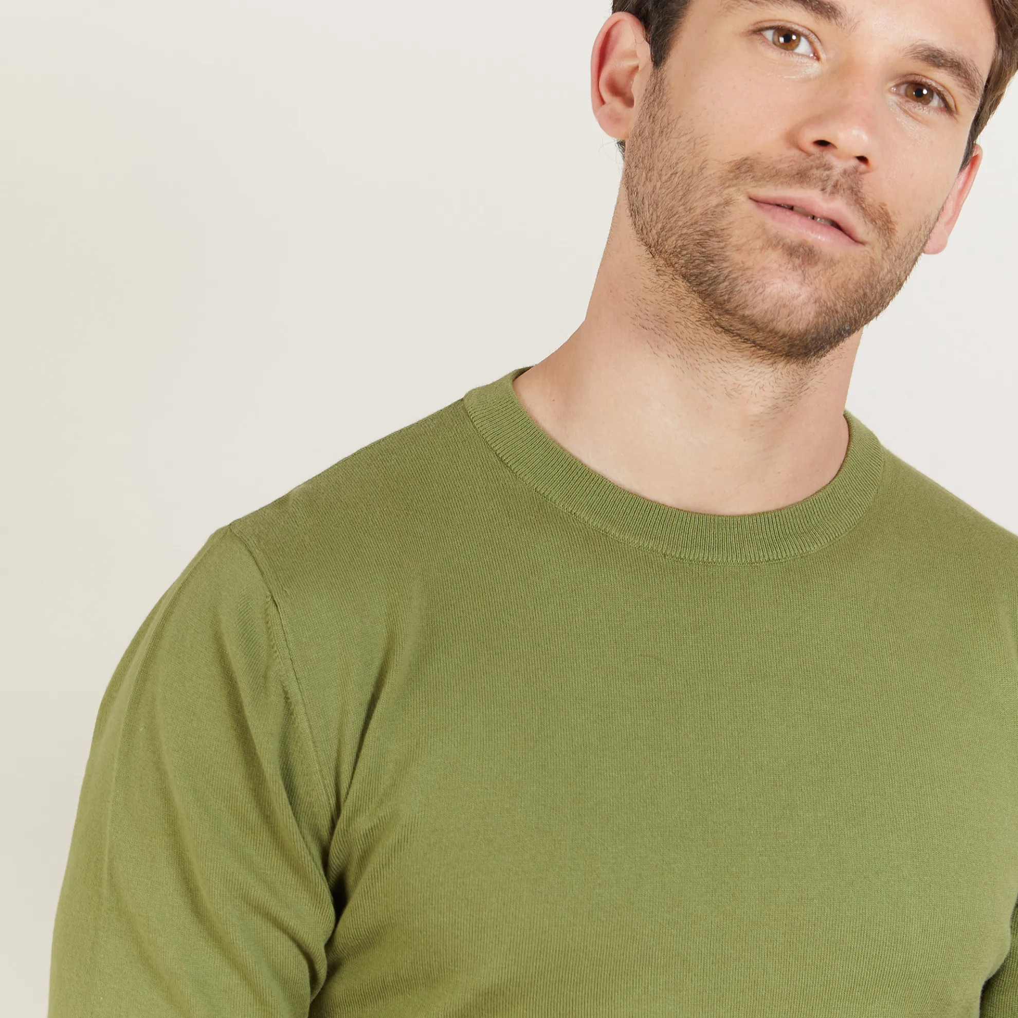 Maison Montagut Pull Col Rond En Coton - Balboa>Homme Pulls