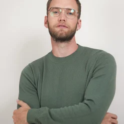 Maison Montagut Pull Col Rond En Coton Cachemire - Burton><noscript><img width=