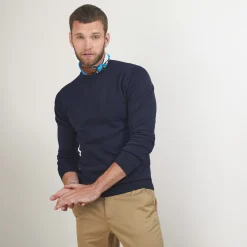 Maison Montagut Pull Col Rond En Coton Cachemire - Burton><noscript><img width=