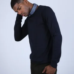 Maison Montagut Pull Col Rond En Laine Et Soie - Barsam><noscript><img width=