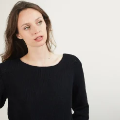 Maison Montagut Pull Col Rond En Laine Et Soie - Bajira><noscript><img width=