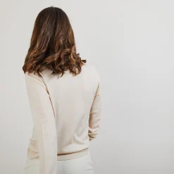 Maison Montagut Pull Col Rond En Laine Merinos - Balneo><noscript><img width=