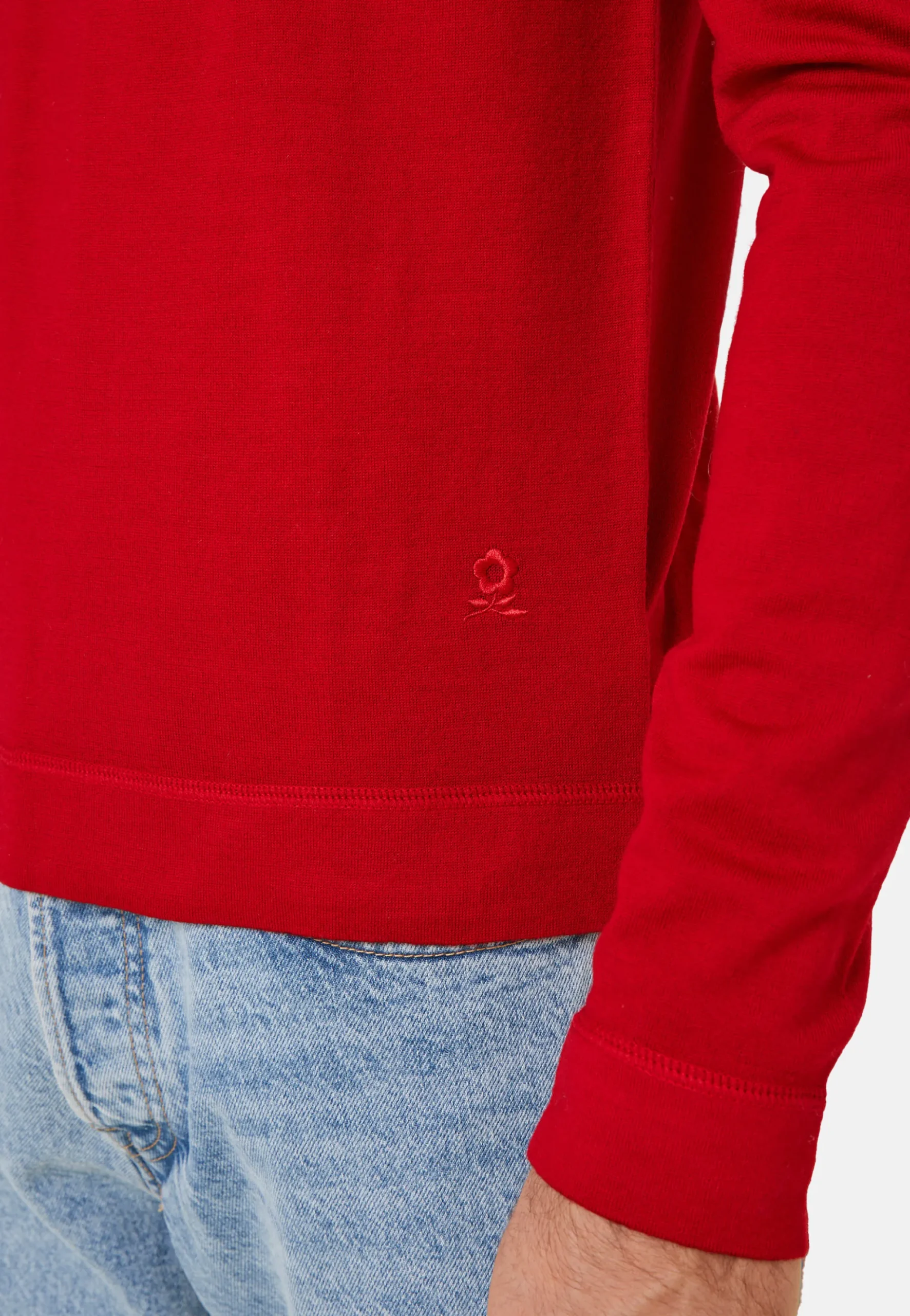 Maison Montagut Pull Col Rond En Laine Merinos Finitions Roulotees - Rythme>Homme Pulls