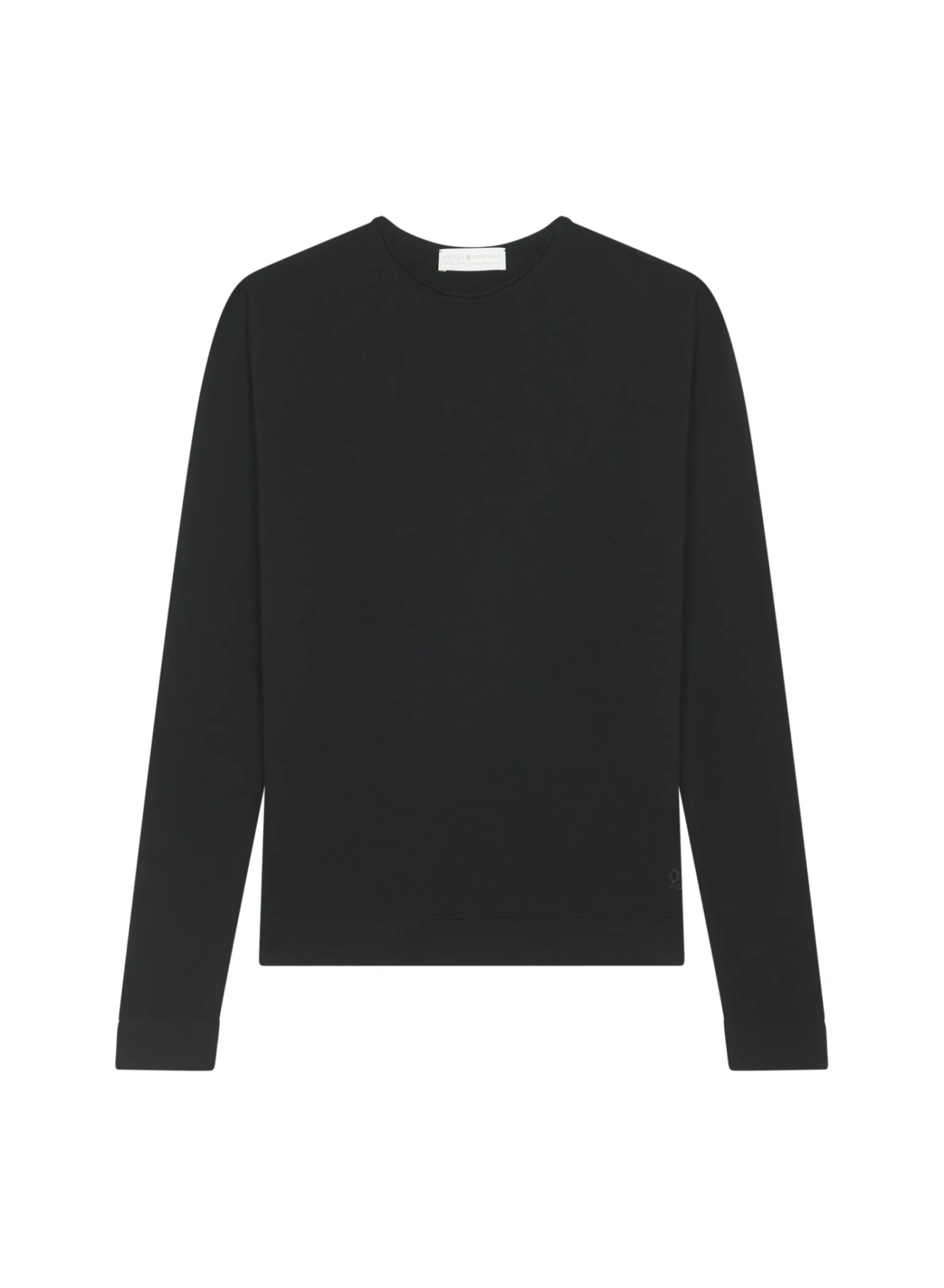 Maison Montagut Pull Col Rond En Laine Merinos Finitions Roulotees - Rythme>Homme Pulls