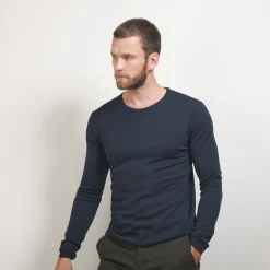 Maison Montagut Pull Col Rond En Laine Merinos - Bardem><noscript><img width=