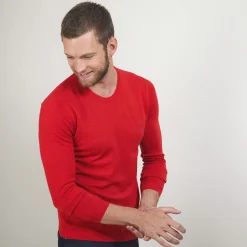 Maison Montagut Pull Col Rond En Laine Merinos - Bardem><noscript><img width=