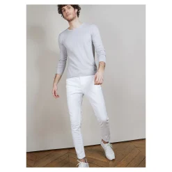 Maison Montagut Pull Col Rond En Laine Merinos - Bardem><noscript><img width=