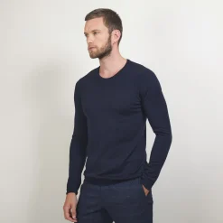 Maison Montagut Pull Col Rond En Laine Merinos - Bardem><noscript><img width=