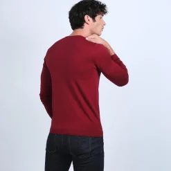 Maison Montagut Pull Col Rond En Laine Merinos - Bardem><noscript><img width=