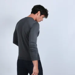 Maison Montagut Pull Col Rond En Laine Merinos - Bardem><noscript><img width=