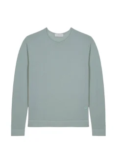 Maison Montagut Pull Col Rond En Laine Merinos Finitions Roulotees - Rythme><noscript><img width=