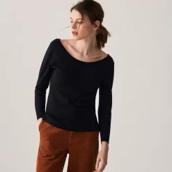 Maison Montagut Pull Col Rond En Laine Merinos Maille Fine - Altesa><noscript><img width=