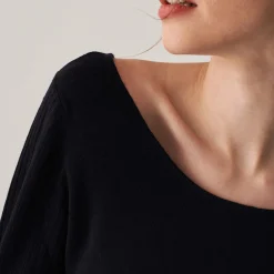 Maison Montagut Pull Col Rond En Laine Merinos Maille Fine - Altesa><noscript><img width=