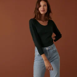 Maison Montagut Pull Col Rond En Laine Merinos Maille Fine - Altesa><noscript><img width=