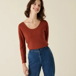 Maison Montagut Pull Col Rond En Laine Merinos Maille Fine - Altesa><noscript><img width=