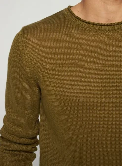 Maison Montagut Pull Col Rond En Lin - Rudy><noscript><img width=