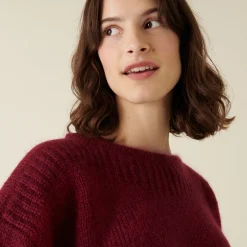 Maison Montagut Pull Col Rond En Mohair En Point Jersey - Amandine><noscript><img width=