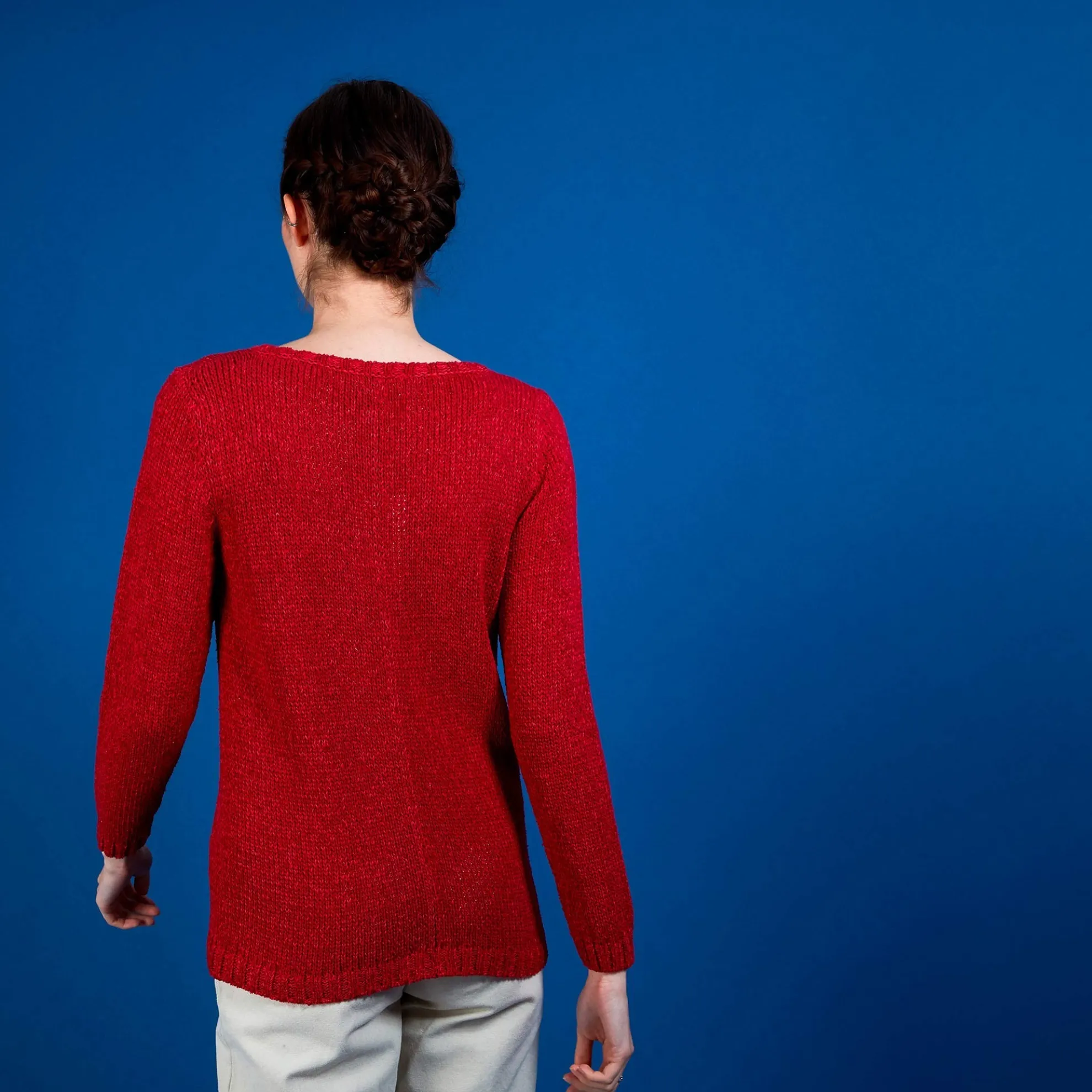 Maison Montagut Pull Col Rond En Soie Coton Et Laine - Benji>Femme Pulls