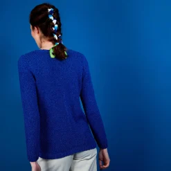 Maison Montagut Pull Col Rond En Soie Coton Et Laine - Benji><noscript><img width=