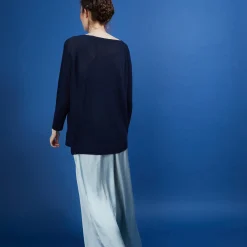 Maison Montagut Pull Col Rond En Viscose Crepe - Babouche><noscript><img width=