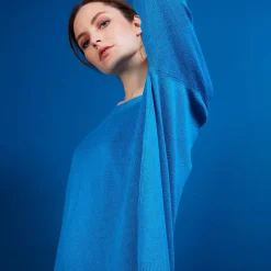 Maison Montagut Pull Col Rond En Viscose Crepe - Babouche><noscript><img width=