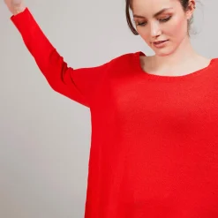 Maison Montagut Pull Col Rond En Viscose Crepe - Babouche><noscript><img width=