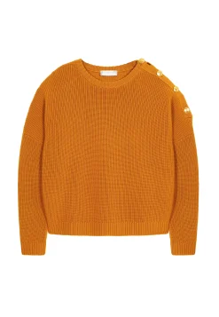 Maison Montagut Pull Col Rond Epaule Boutonnee En Laine Merinos - Gao><noscript><img width=