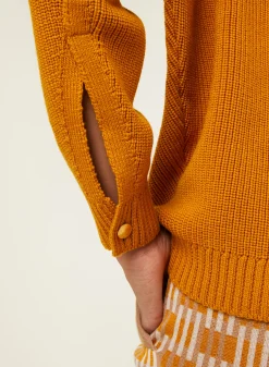 Maison Montagut Pull Col Rond Epaule Boutonnee En Laine Merinos - Gao><noscript><img width=