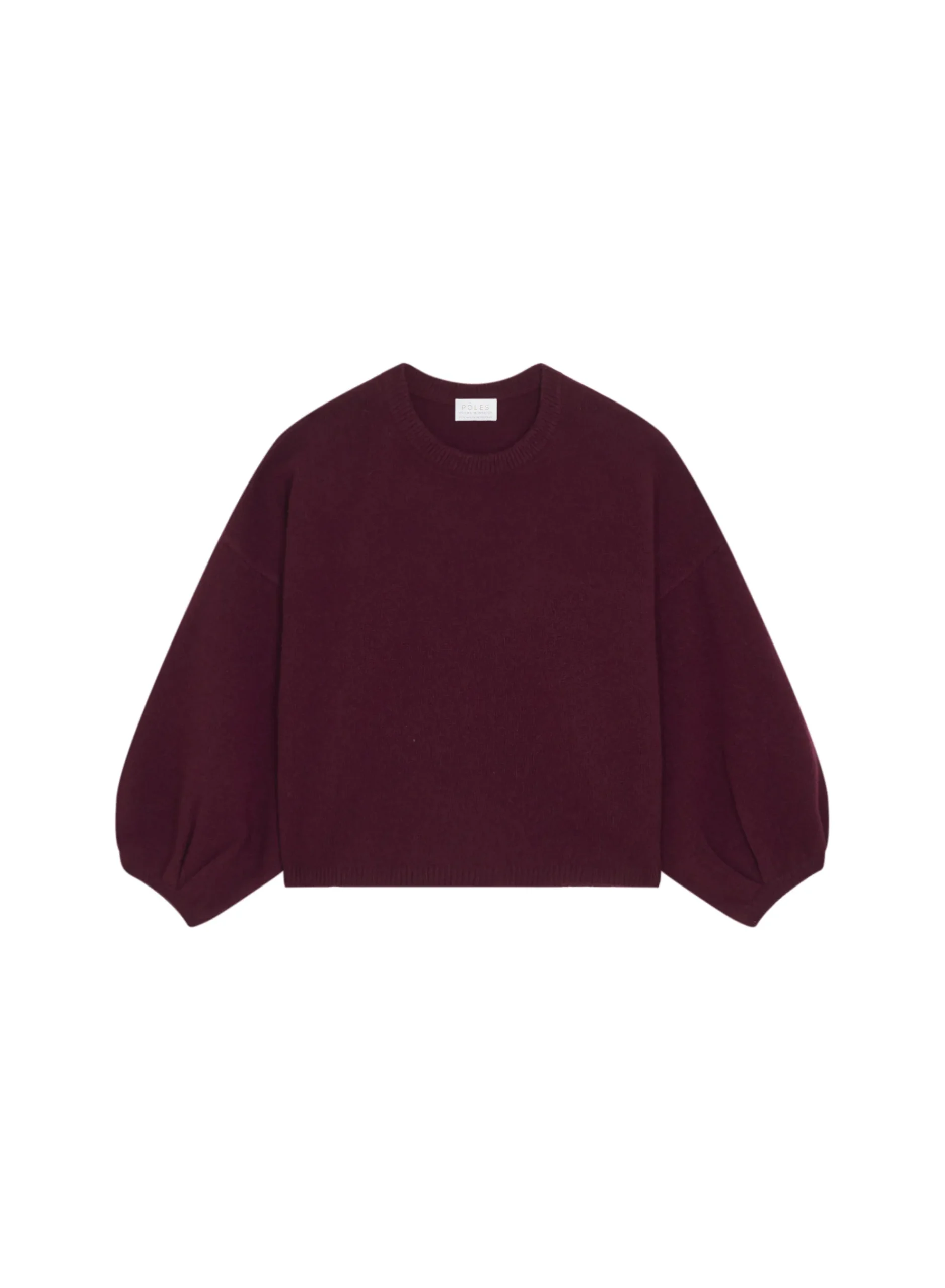 Maison Montagut Pull Col Rond Manches Ballon En Cachemire Melange - Lamara>Femme Pulls