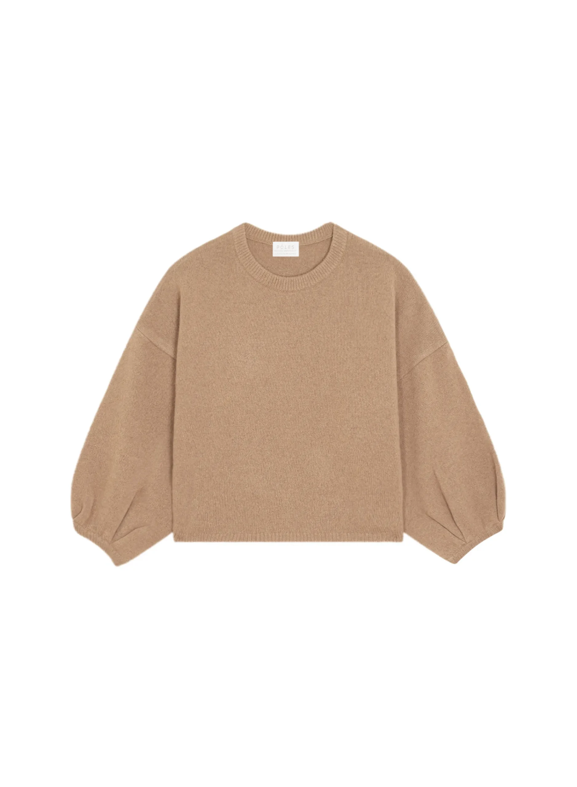 Maison Montagut Pull Col Rond Manches Ballon En Cachemire Melange - Lamara>Femme Pulls