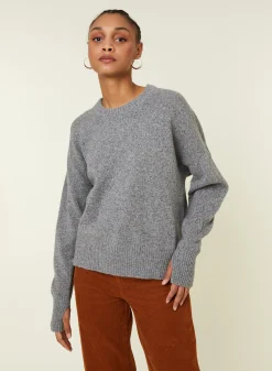 Maison Montagut Pull Col Rond Manches Mitaines En Laine Et Cachemire - Gemma>Femme Pulls
