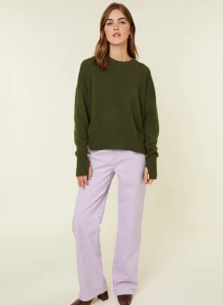 Maison Montagut Pull Col Rond Manches Mitaines En Laine Et Cachemire - Gemma><noscript><img width=