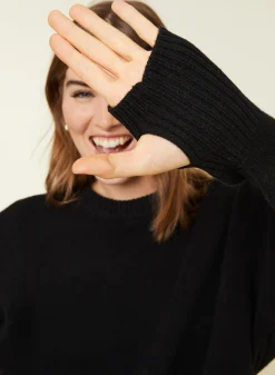 Maison Montagut Pull Col Rond Manches Mitaines En Laine Et Cachemire - Gemma><noscript><img width=